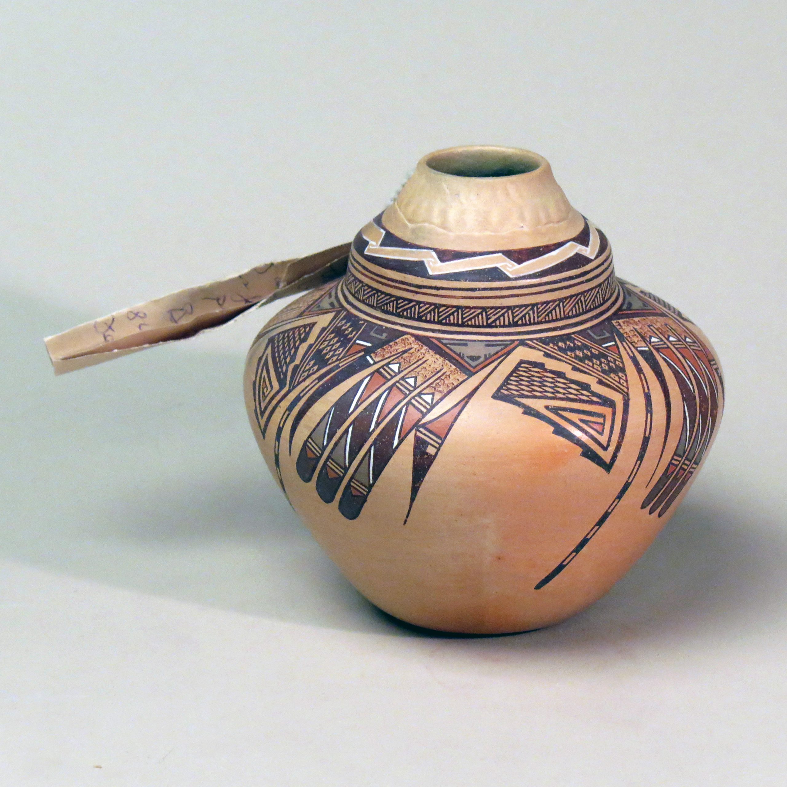 Hopi-Navajo Polychrome Gourd by Nathan Begaye - Image 4