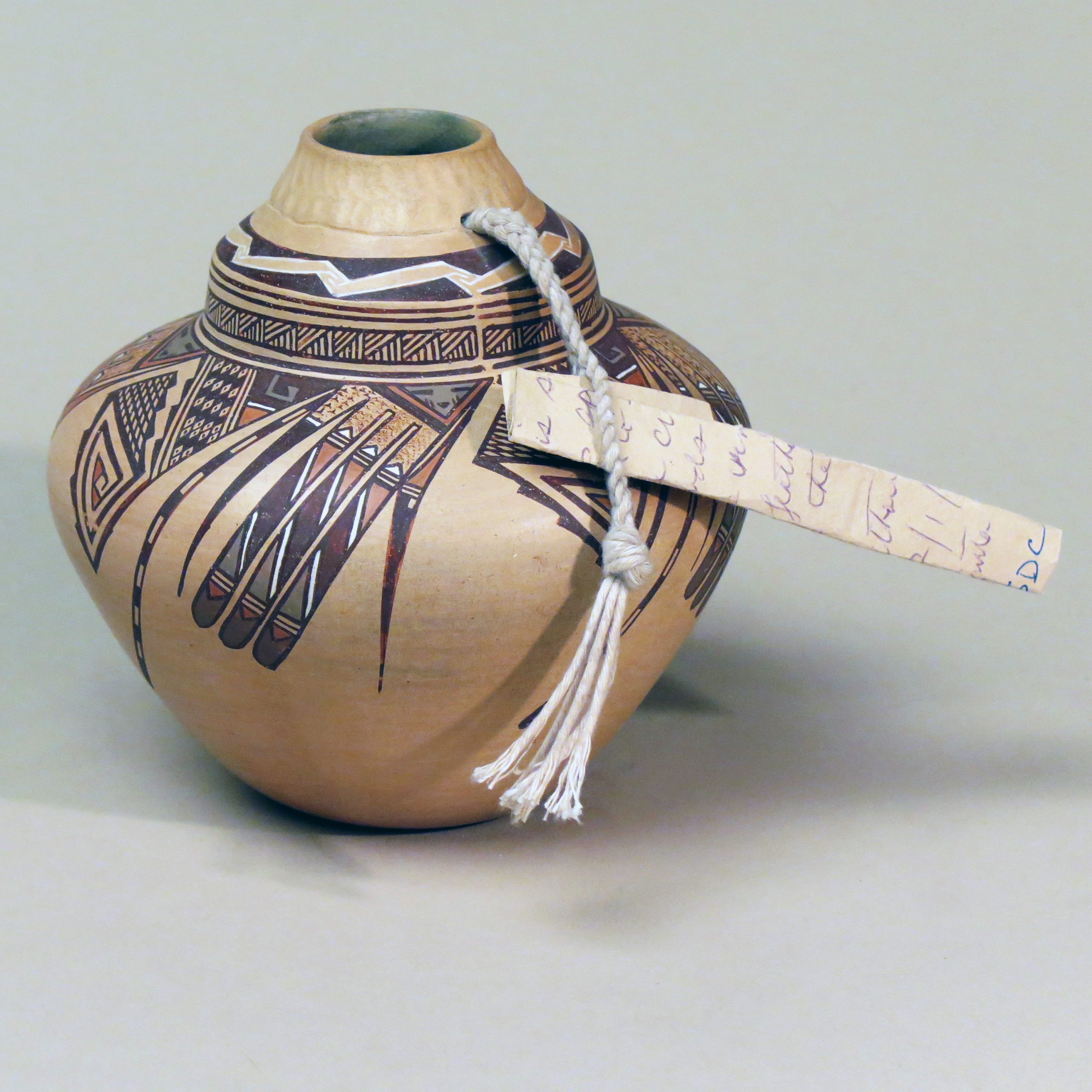 Hopi-Navajo Polychrome Gourd by Nathan Begaye - Image 2