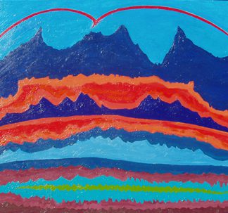 Landscape With Red Bird