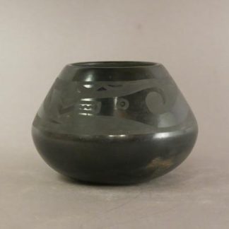 San Ildefonso Blackware Bowl by Juanita Gonzalez