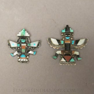 Two Zuni Knifewing Pins c. 1930
