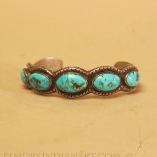 Navajo Sandcast Row Bracelet, c.1940