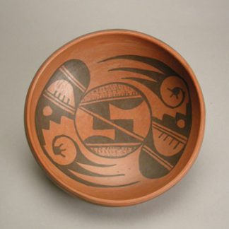Hopi Black on Red Bowl, c.1950-60