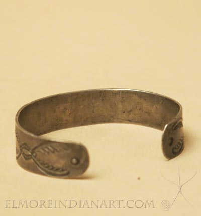 Old Navajo Ingot Silver Bracelet, c.1920 Image 2