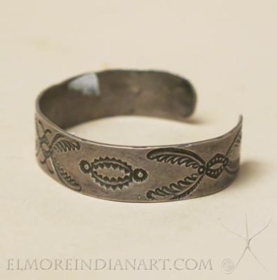 Old Navajo Ingot Silver Bracelet, c.1920