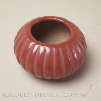 Santa Clara Redware Melon Bowl by Angela Baca