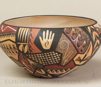 Hopi Large Open Bowl with Shard Designs