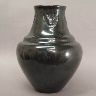 Large Santa Clara Blackware Jar by Margaret Tafoya