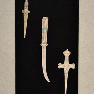 Three Old Navajo Silver Letter Openers