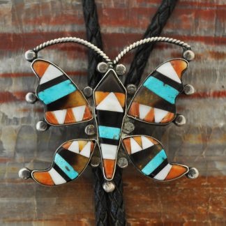 Zuni Butterfly Bolo Tie