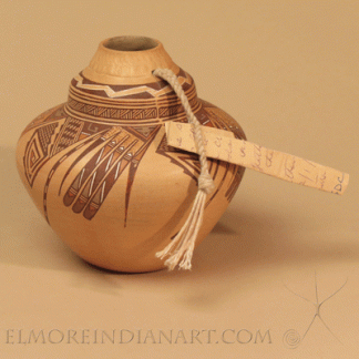 Hopi-Navajo Polychrome Gourd by Nathan Begaye