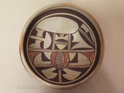 Rare Hopi Bowl by Nampeyo and Fannie, c.1925 Image 3