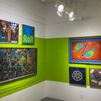 Panels 7-9 of Petroglyph City