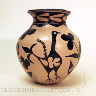 Santo Domingo Black on Cream Jar, c.1910-1920