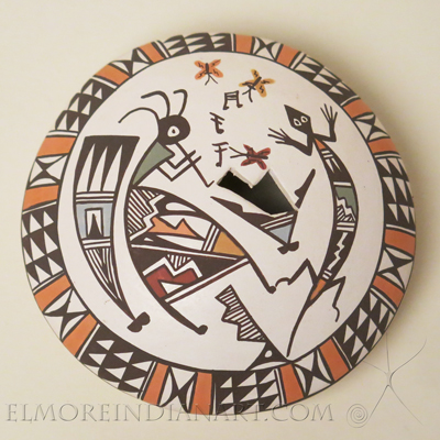 Acoma Polychrome Seed Jar by Eva Lewis