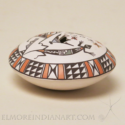 Acoma Polychrome Seed Jar by Eva Lewis Image 3