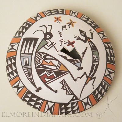 Acoma Polychrome Seed Jar by Eva Lewis