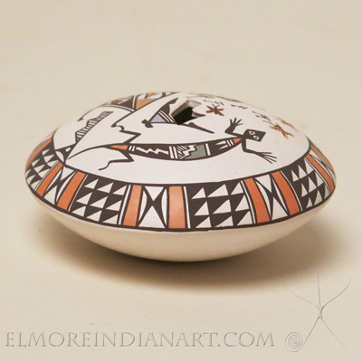 Acoma Polychrome Seed Jar by Eva Lewis Image 3