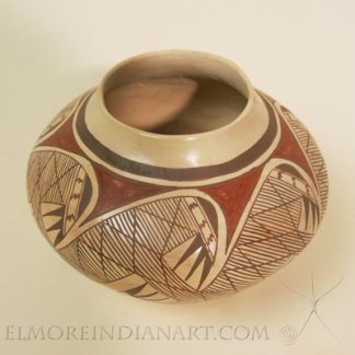 Hopi White-Slipped Jar with Migration Design by Vernida Polacca Nampeyo