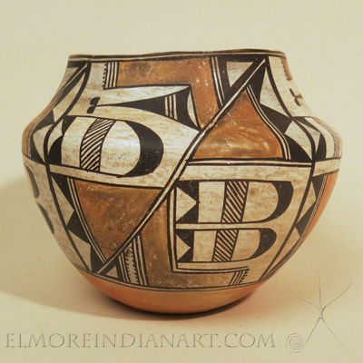 Acoma Polychrome Olla by Lucy Lewis, c.1930 Image 3