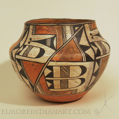 Acoma Polychrome Olla by Lucy Lewis, c.1930 Image 2