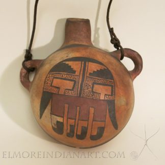 Hopi Polychrome Canteen by Nampeyo, c.1900