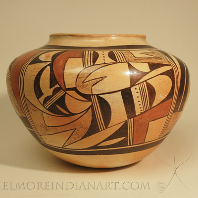 Hopi Polychrome Storage Jar by Paqua Naha (Frog Woman) Image 3