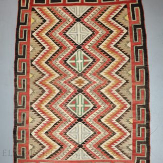 Navajo Red Mesa Eyedazzler Rug, c.1915-1920