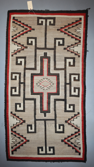 Navajo Crystal Trading Post Rug, c.1920s Image 3