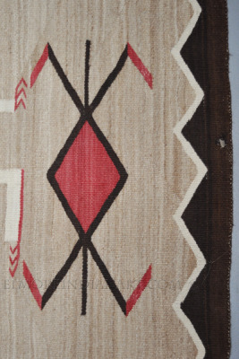 Navajo Crystal Storm Pattern Rug, JB Moore Plate Design c.1910 Image 2