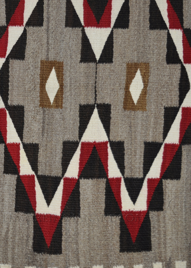 Navajo Rug with Handspun Wool, c.1920 Image 3
