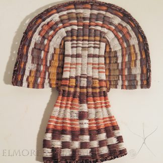 Hopi Palhik Mana Wicker Plaque, c.1950s