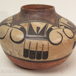 Large Hopi Storage Jar by Nampeyo with Eagle Tail Design, c.1900