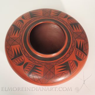 Huge Hopi Black on Red Seed Jar by Garnet Pavatea