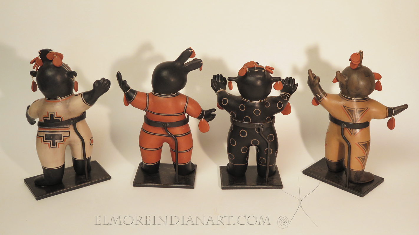 Set of Four Cochiti Mono Figures