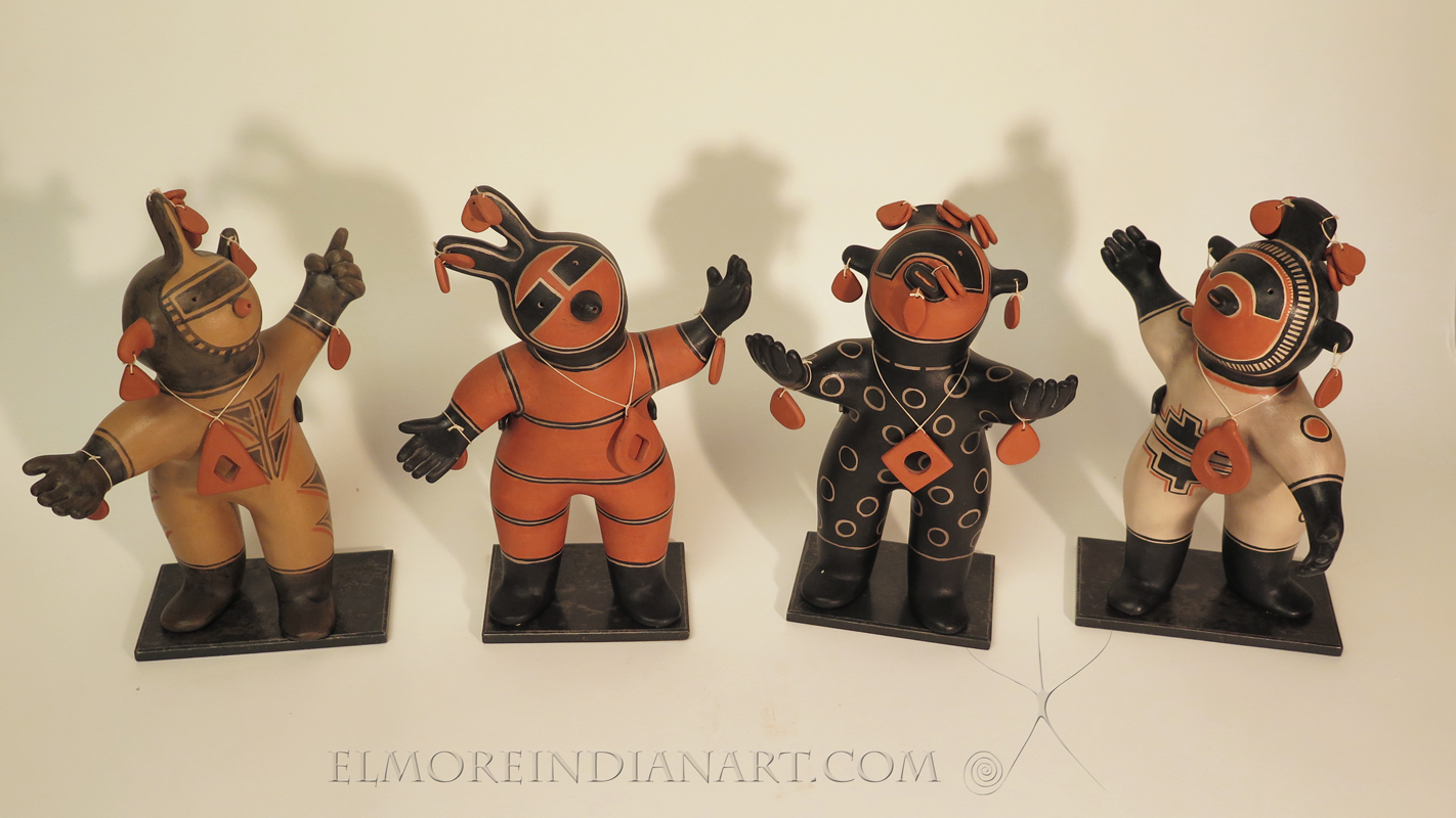 Set of Four Cochiti Mono Figures