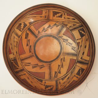 Hopi Polychrome Bowl with Geometric Design by Nampeyo, c.1905
