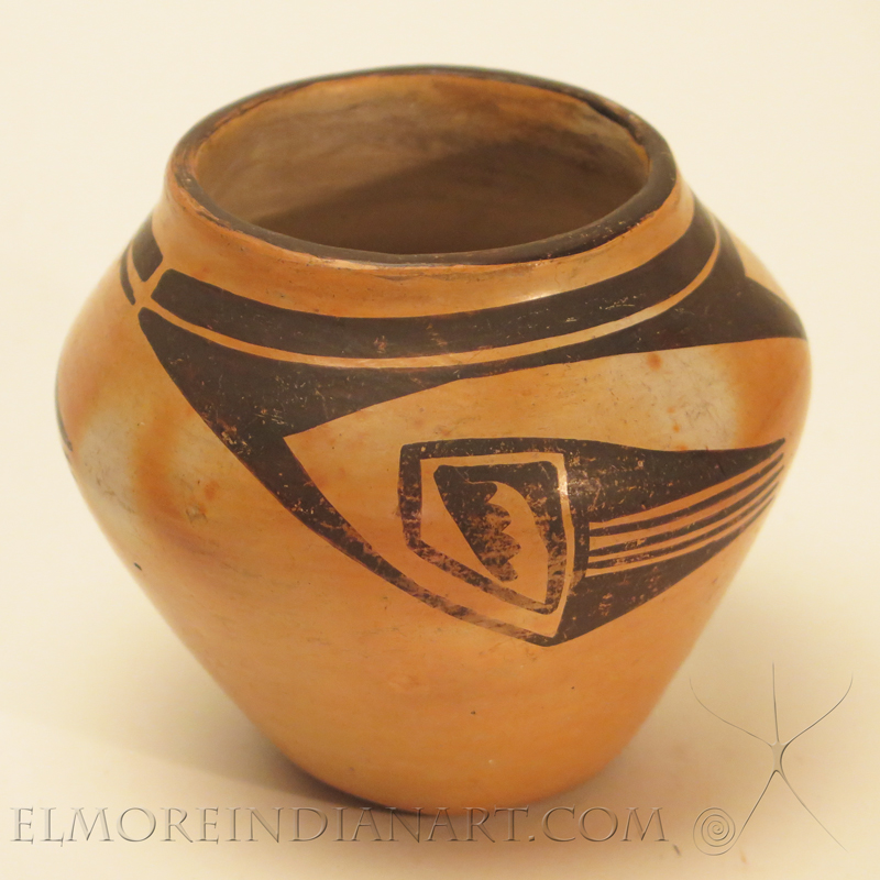 Hopi Black on Yellow Jar, c.1920 Image 2