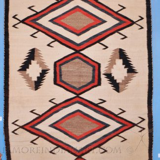 Navajo Rug with Saltillo Diamond Design, c.1920