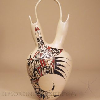 Large Hopi Polychrome Wedding Vase by Ida Poola Susunkewa