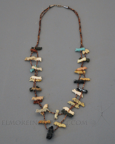 Two-Strand Zuni Fetish Necklace, c.1970