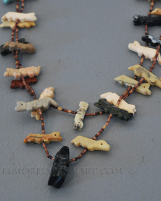Two-Strand Zuni Fetish Necklace, c.1970 Image 2