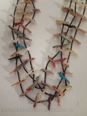 Three Strand Zuni Fetish Necklace, c.1960 Image 2