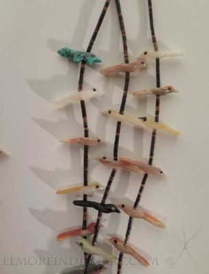 Three Strand Zuni Fetish Necklace, c.1960 Image 3