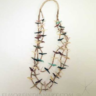 Three Strand Zuni Bird Fetish Necklace, c.1950