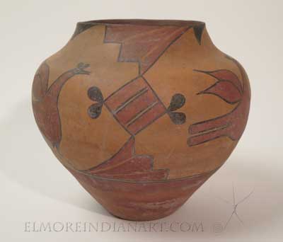 Classic Zia Jar With Three Birds, c.1910 Image 2