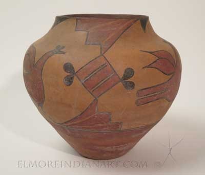 Classic Zia Jar With Three Birds, c.1910 Image 2