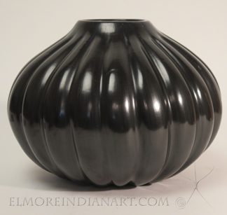 Blackware Melon Jar by Helen Shupla