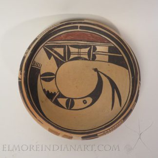 Hopi Swirl Bowl by Nampeyo/Fannie, c.1925