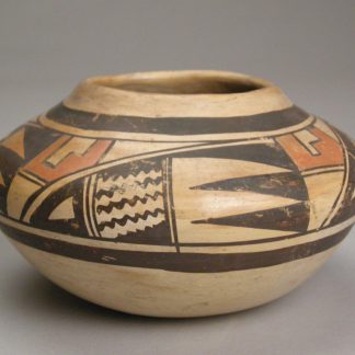 Medium Yellow Ware Seed Jar by Nampeyo, c. 1910